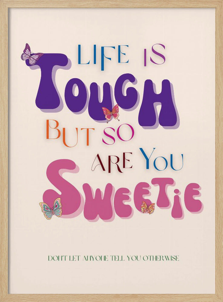 Kleurrijke typografische kunst | Poster