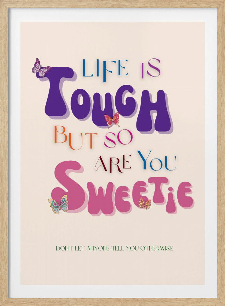 Kleurrijke typografische kunst | Poster