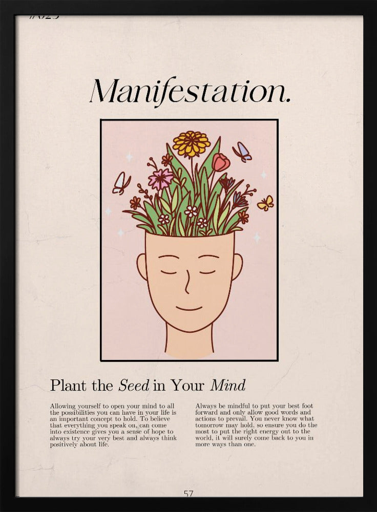 Manifestatie met een serene figuur | Poster