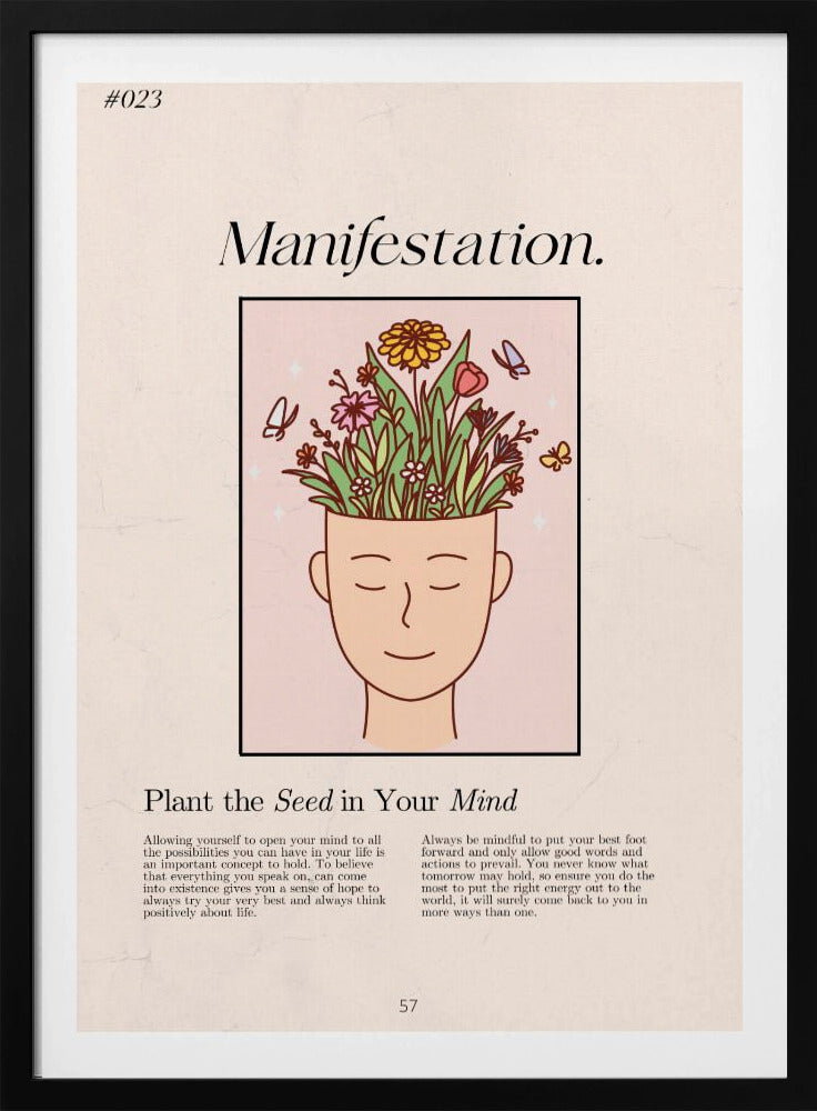 Manifestatie met een serene figuur | Poster