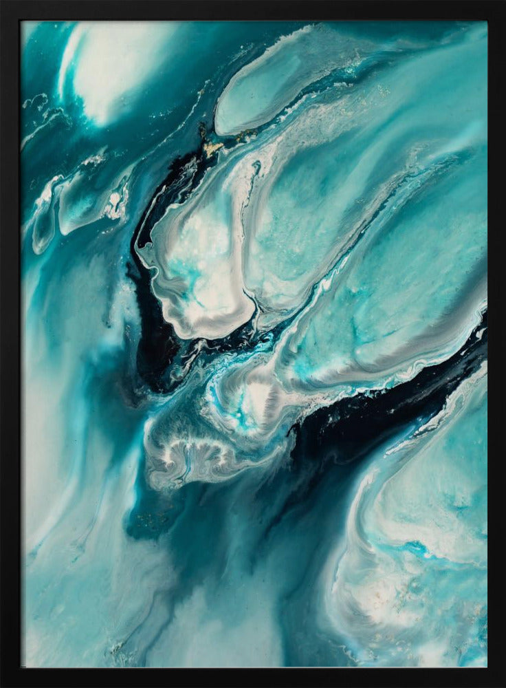 Oceaanblauw Aqua Turquoise "Ocean Teal" | Poster