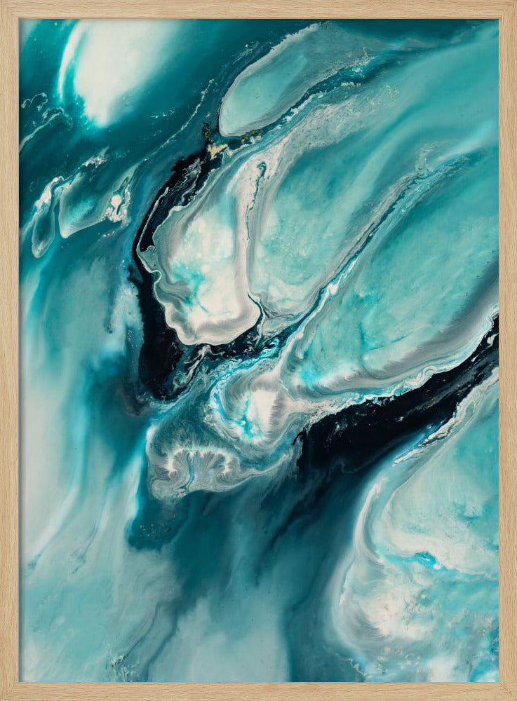 Oceaanblauw Aqua Turquoise "Ocean Teal" | Poster