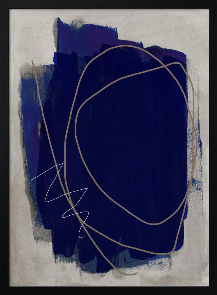 Blauwe Streken 5 | Poster