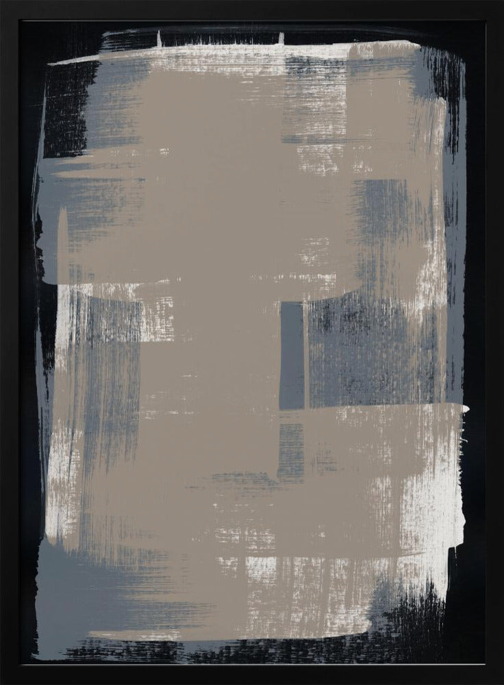 Abstracte penseelstreken 180X | Poster