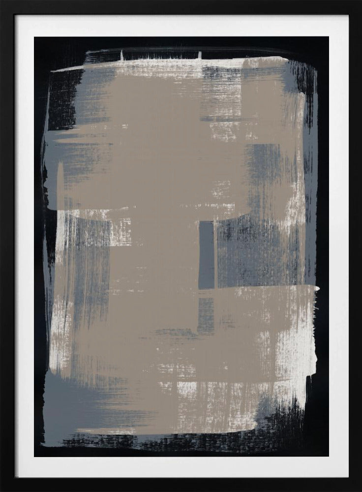 Abstracte penseelstreken 180X | Poster