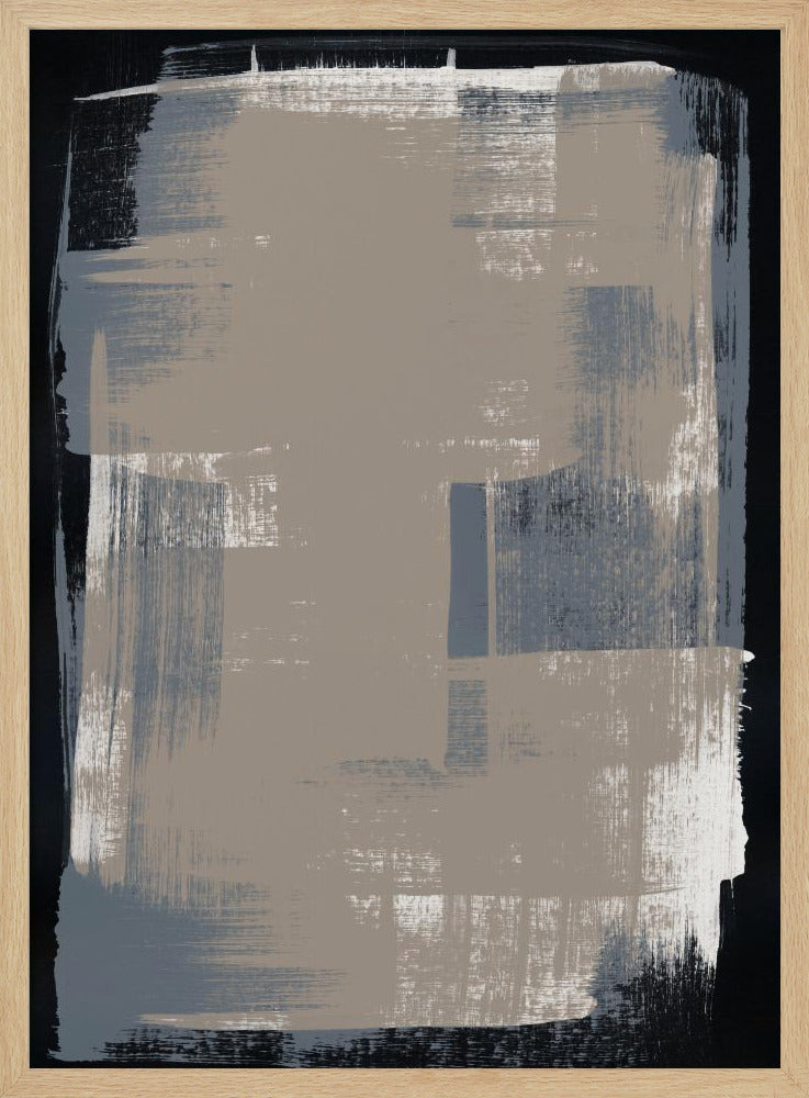 Abstracte penseelstreken 180X | Poster
