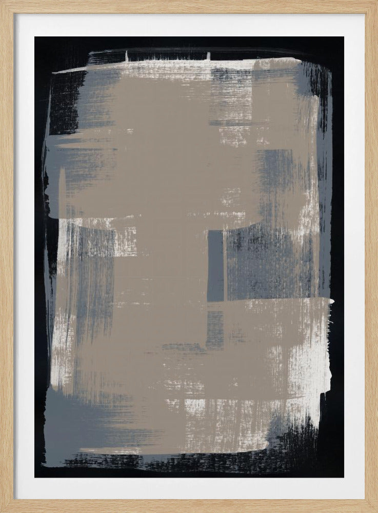 Abstracte penseelstreken 180X | Poster