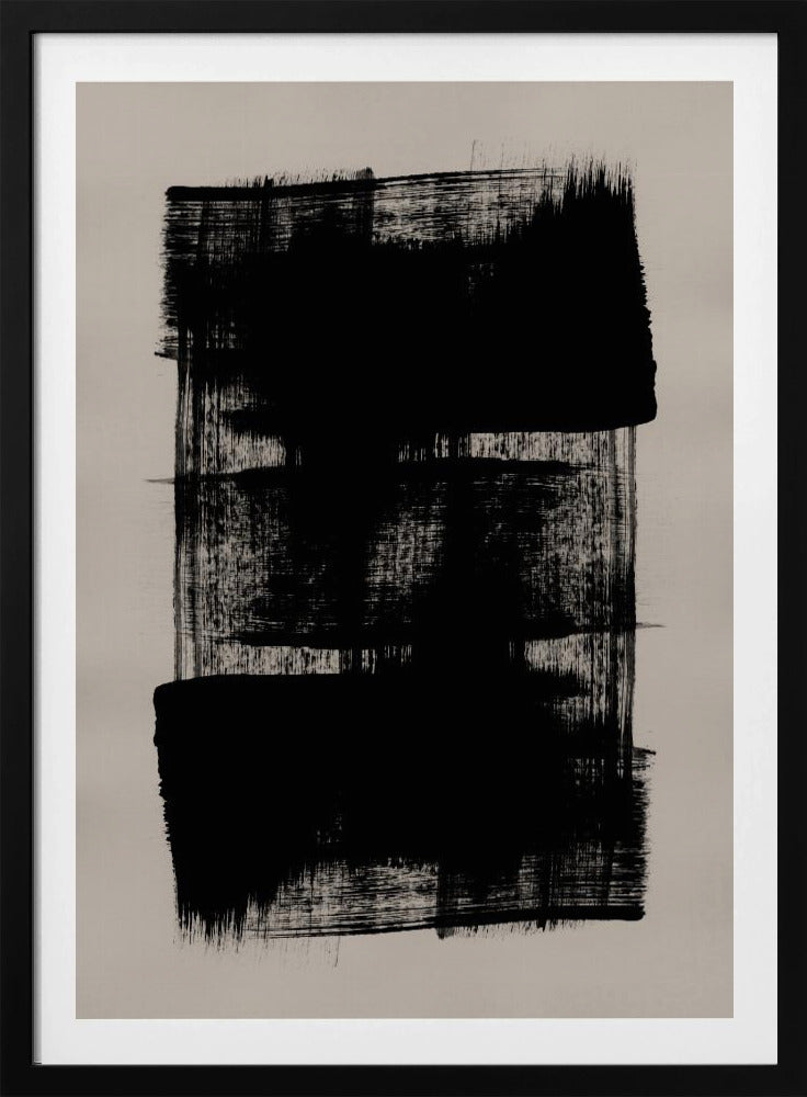 Abstracte penseelstreken 180Y | Poster