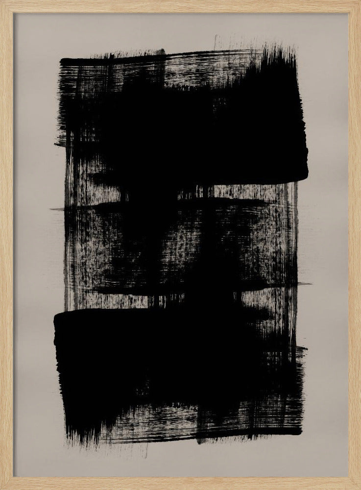 Abstracte penseelstreken 180Y | Poster