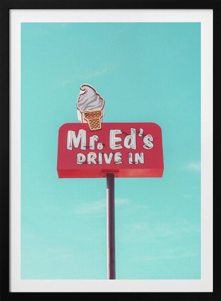 Vintage bord van Mr. Ed's Drive In in Urbana, Missouri, VS | Poster