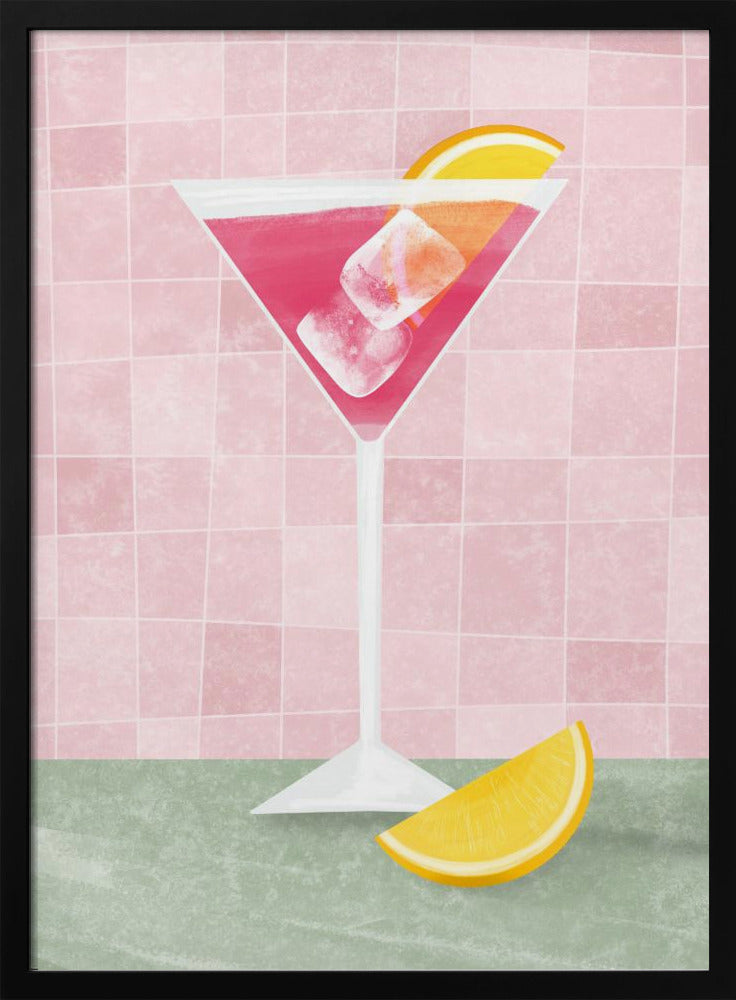 Roze cocktail | Poster