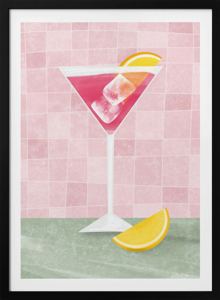 Roze cocktail | Poster