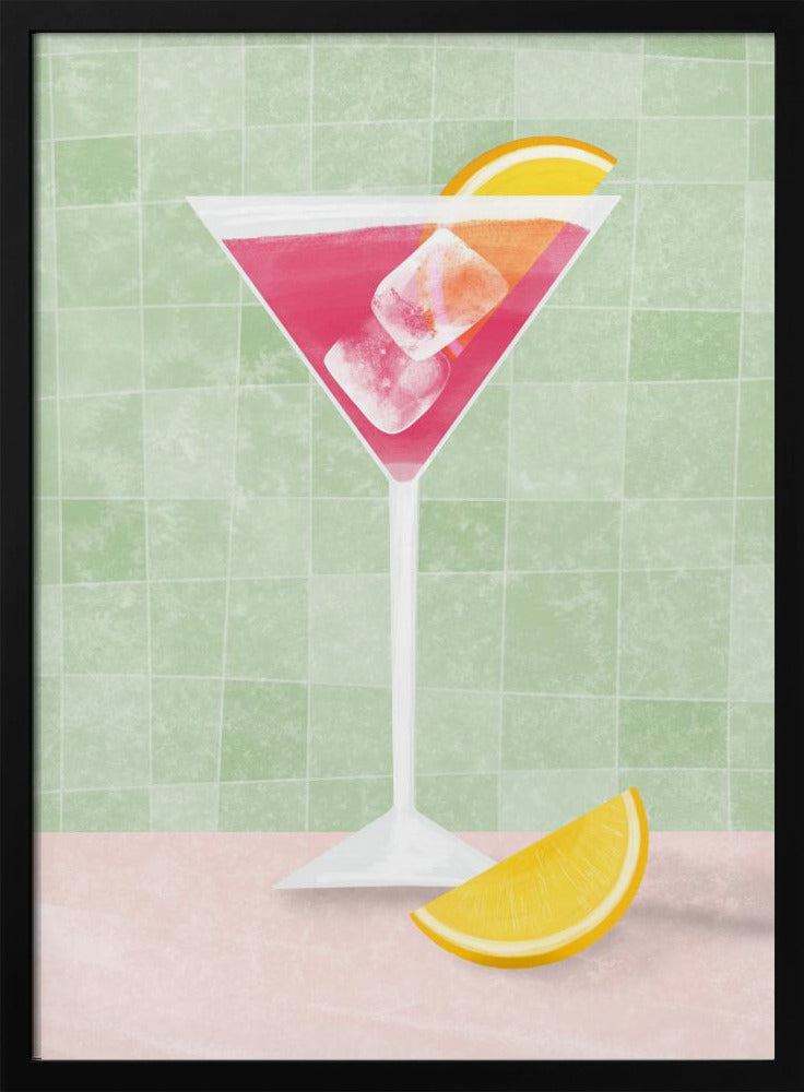 Roze cocktail | Poster