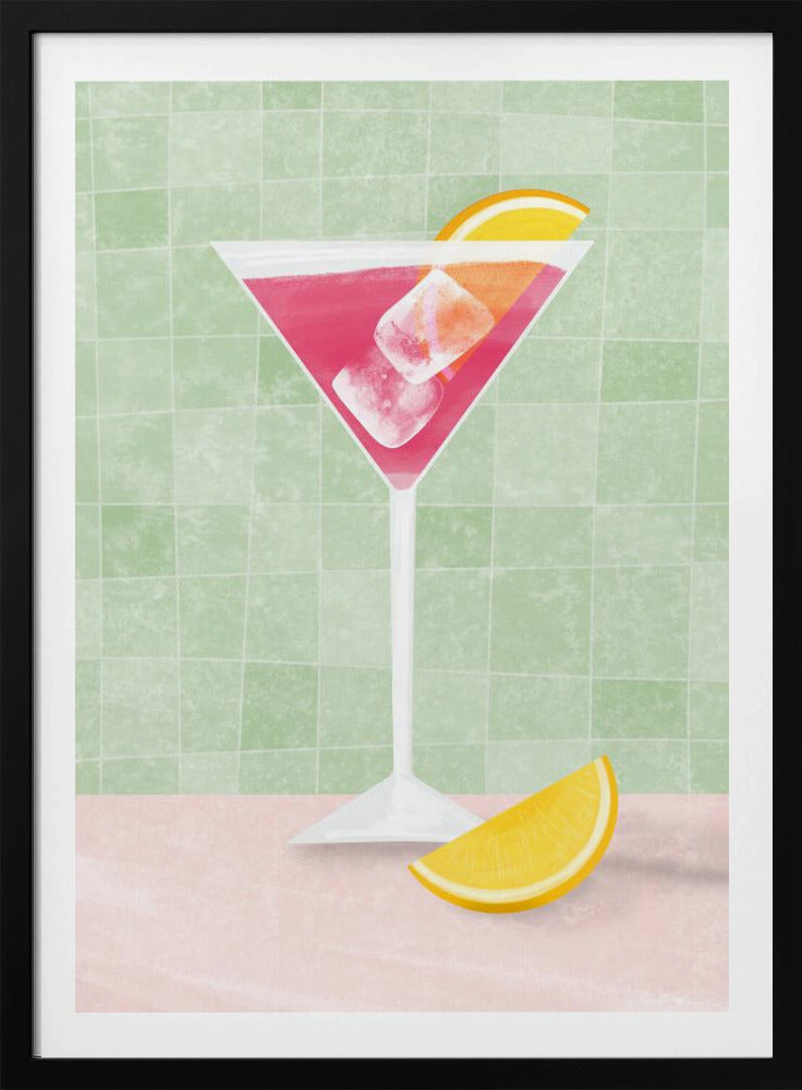 Roze cocktail | Poster