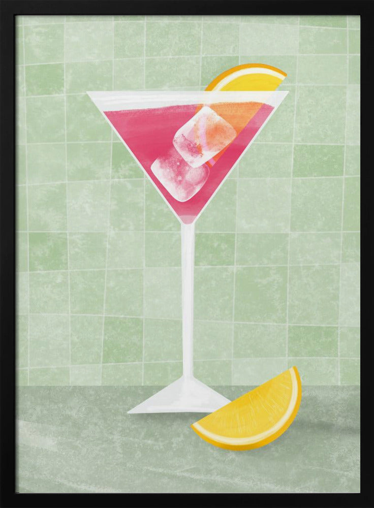 Roze cocktail | Poster