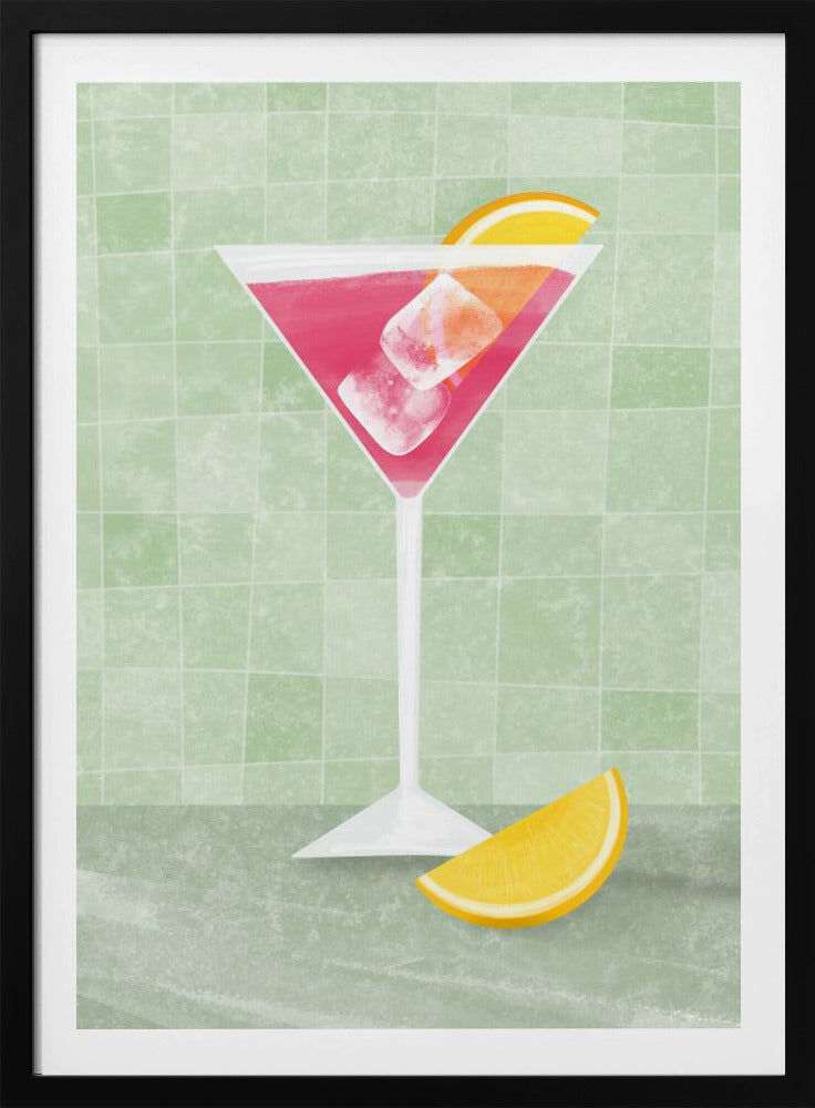 Roze cocktail | Poster
