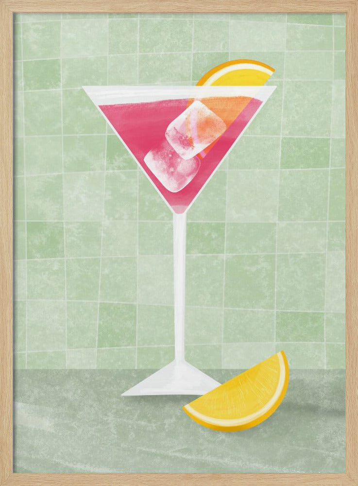 Roze cocktail | Poster