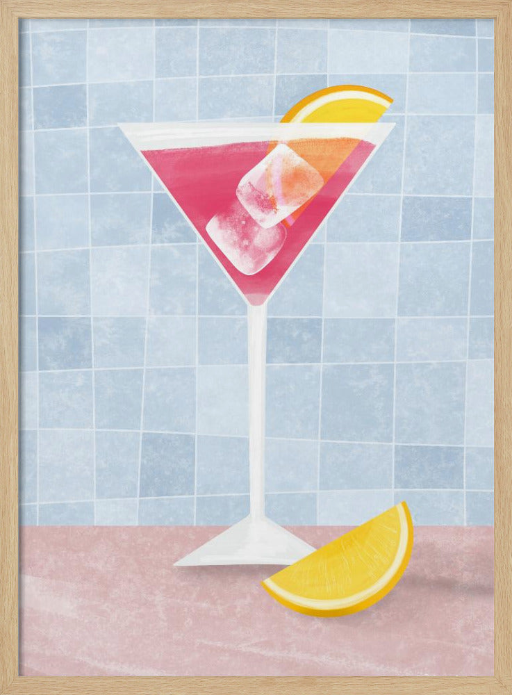 Roze cocktail | Poster