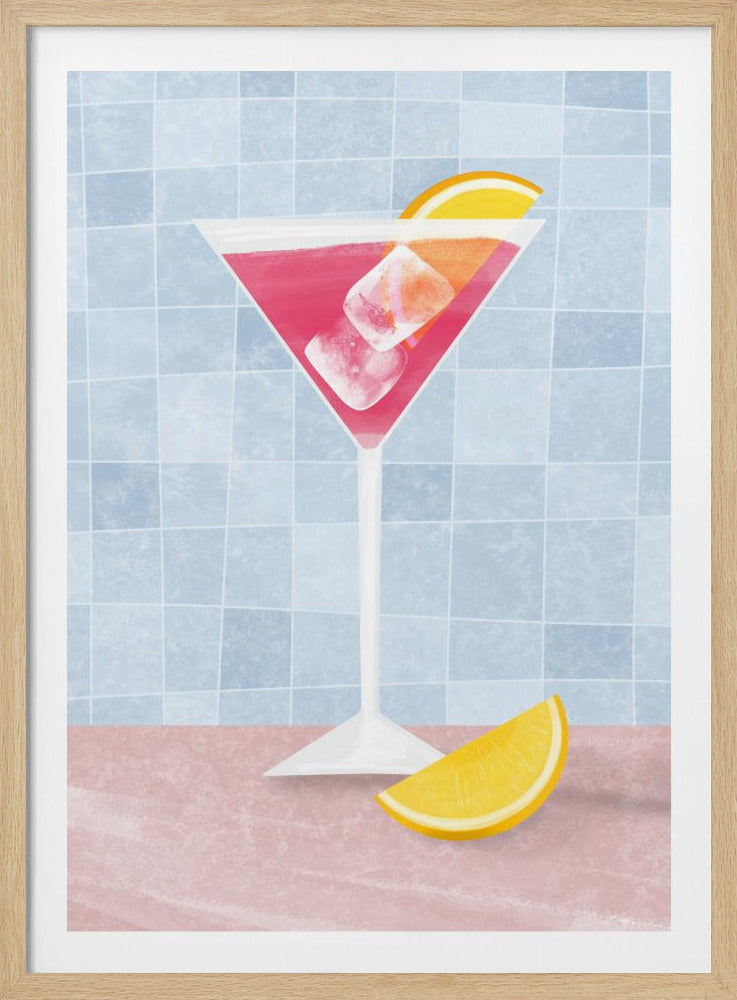 Roze cocktail | Poster