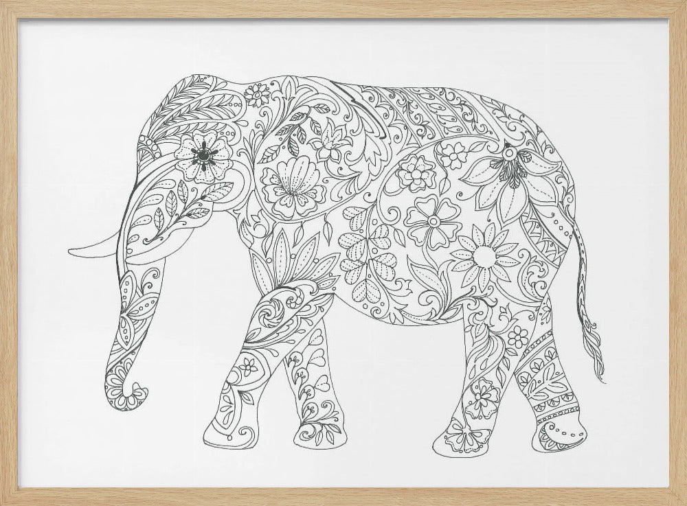 Bloemenolifant | Poster