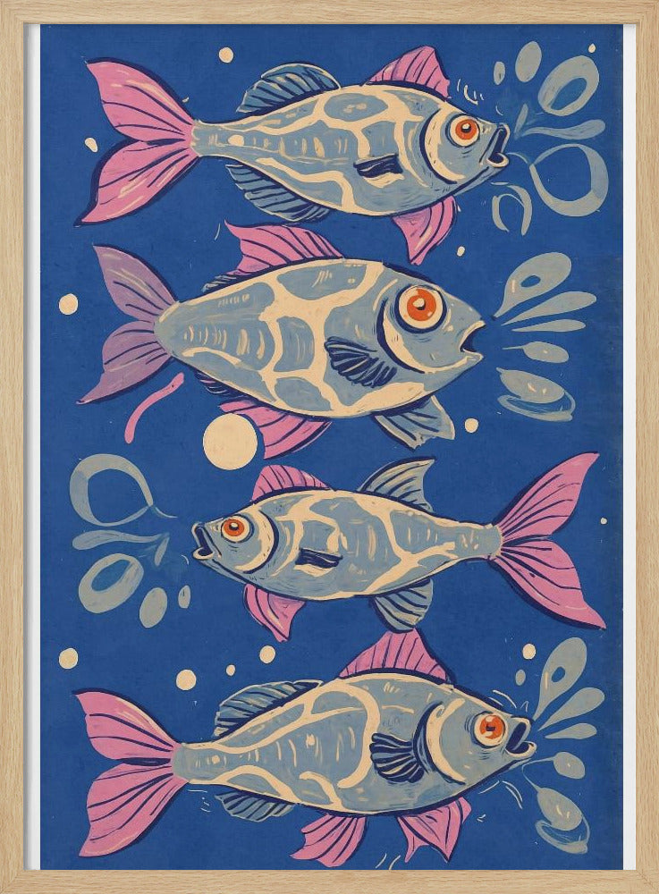 Levendige Aquatische Dans | Poster