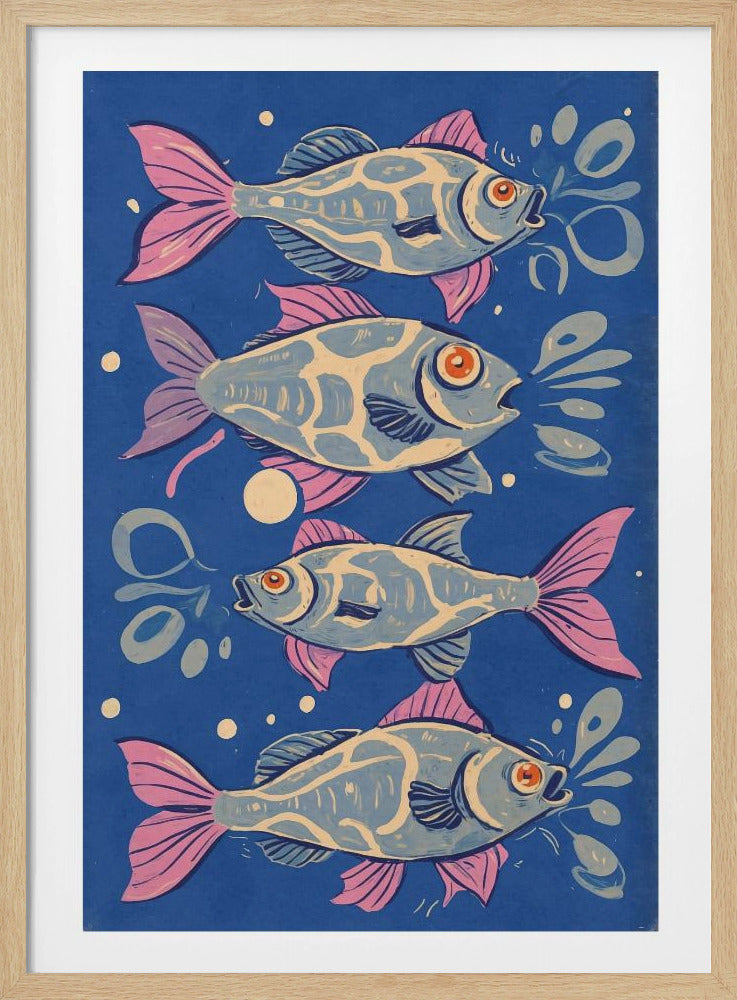 Levendige Aquatische Dans | Poster