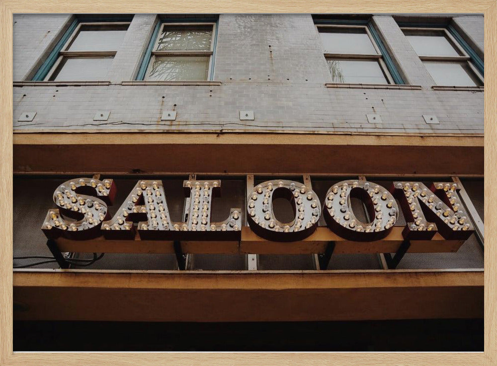 Vintage Saloon Sign | Poster