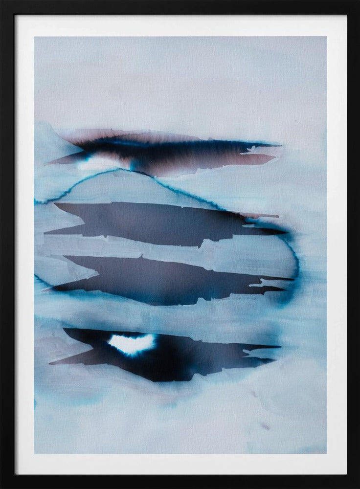 Doorschijnende lagen landschap | Poster