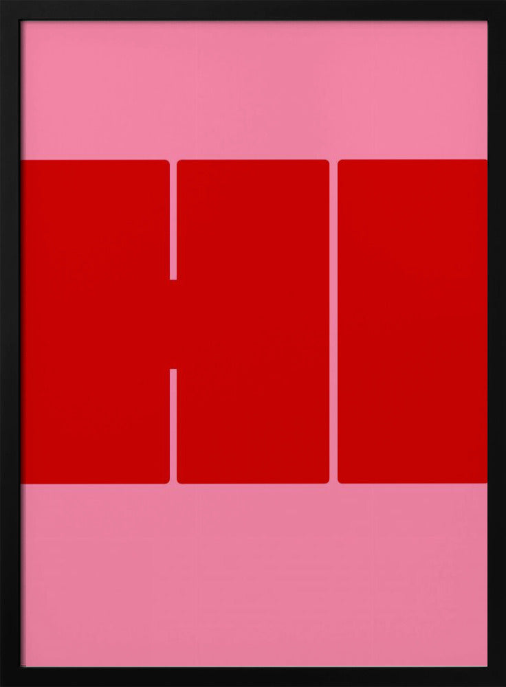 Opvallende rode vormen | Poster