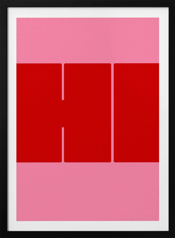 Opvallende rode vormen | Poster