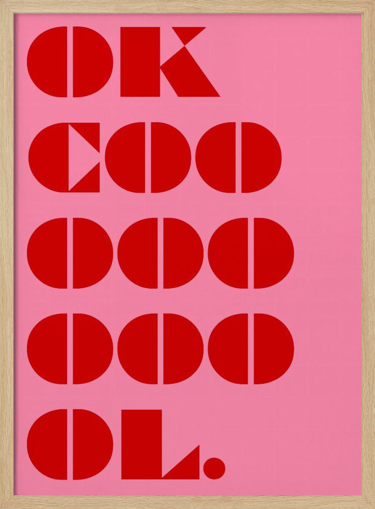 Gedurfde geometrische boodschap | Poster