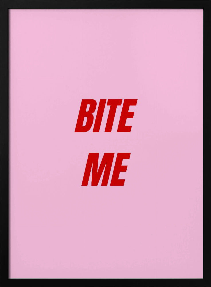 Rood op roze lef | Poster