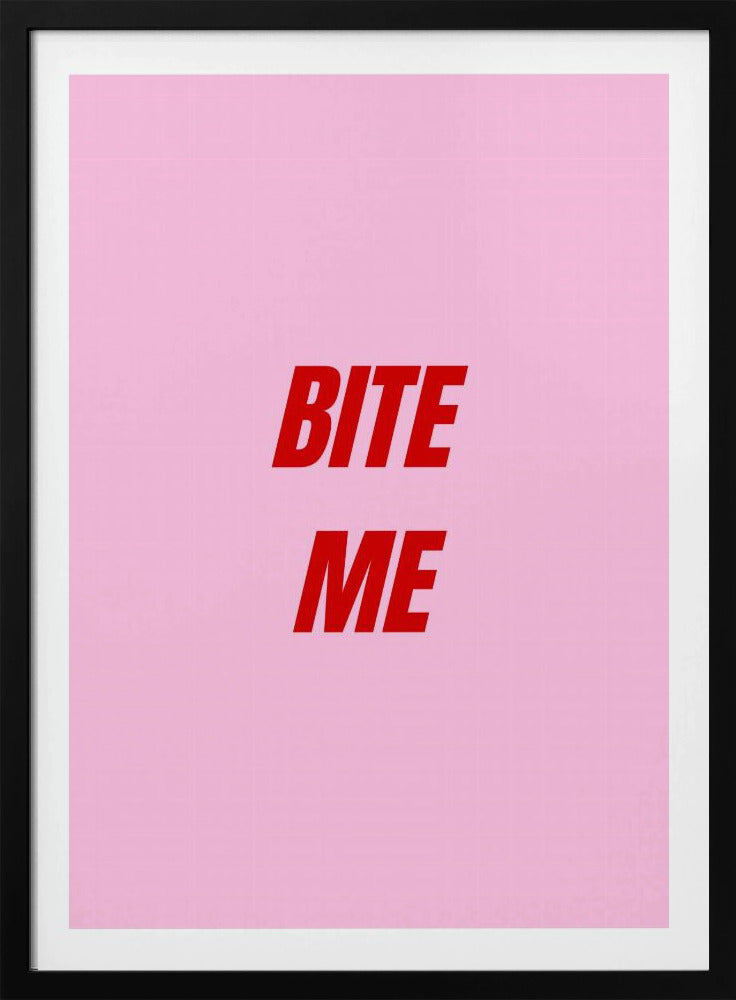 Rood op roze lef | Poster