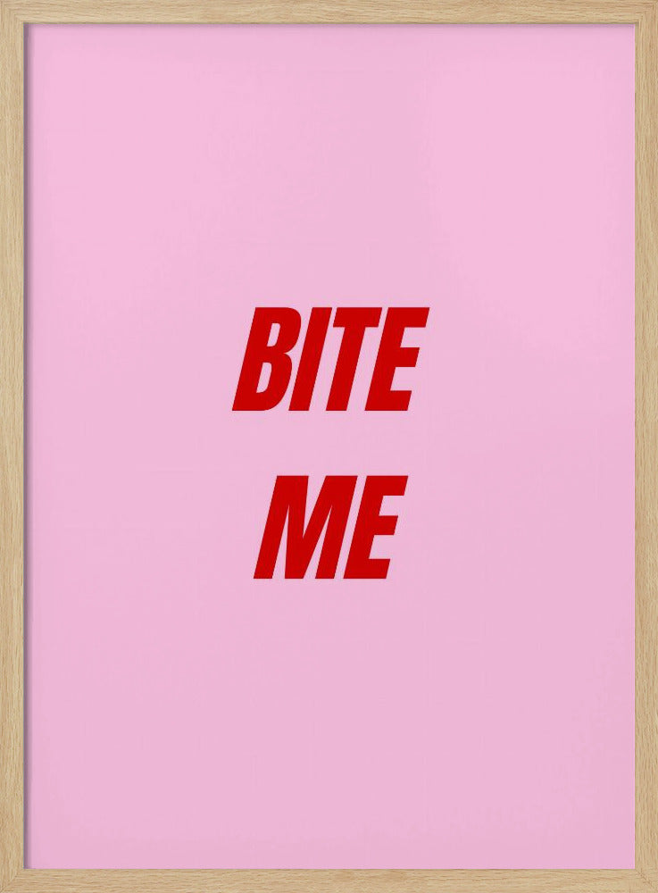 Rood op roze lef | Poster