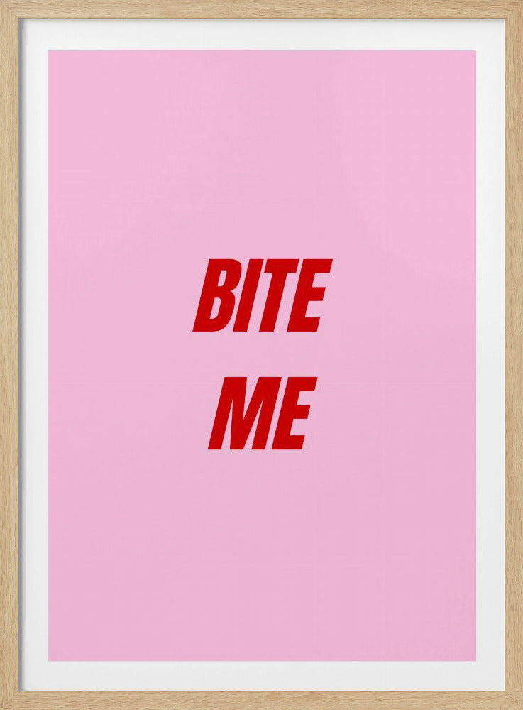 Rood op roze lef | Poster