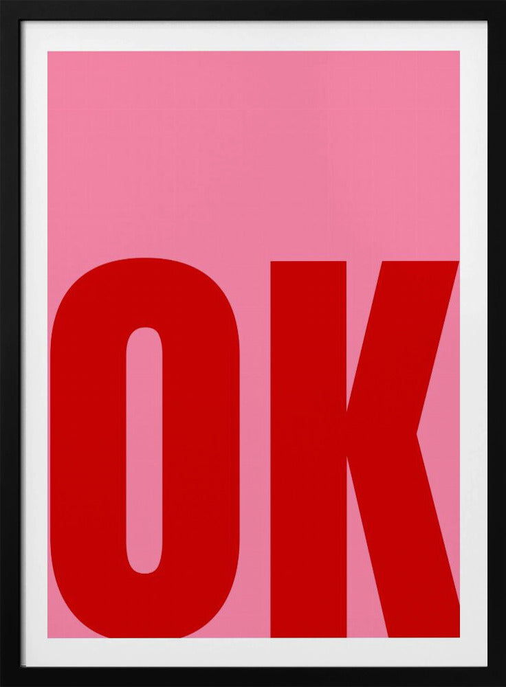 Gedurfde minimalistische tekst | Poster