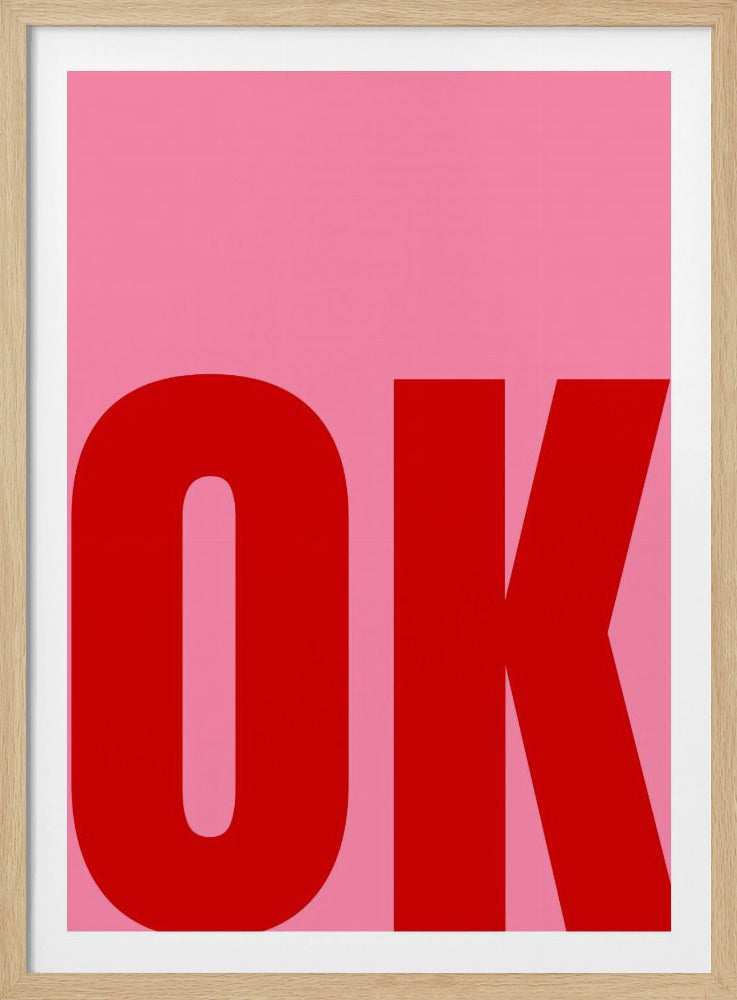 Gedurfde minimalistische tekst | Poster