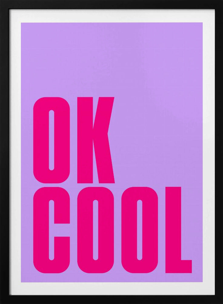 Gedurfde roze statement | Poster