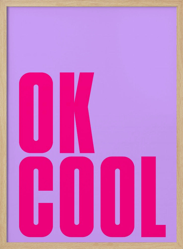 Gedurfde roze statement | Poster