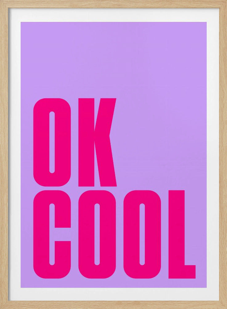 Gedurfde roze statement | Poster