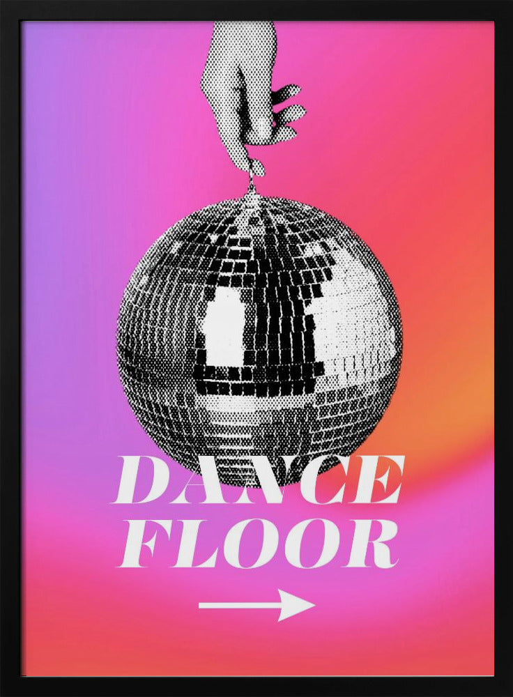 Monochrome Disco Ball | Poster