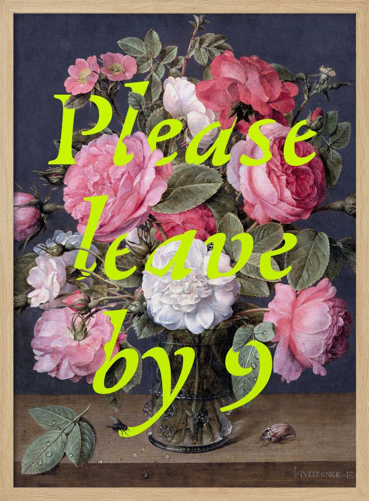 Floral Exit Request | Poster