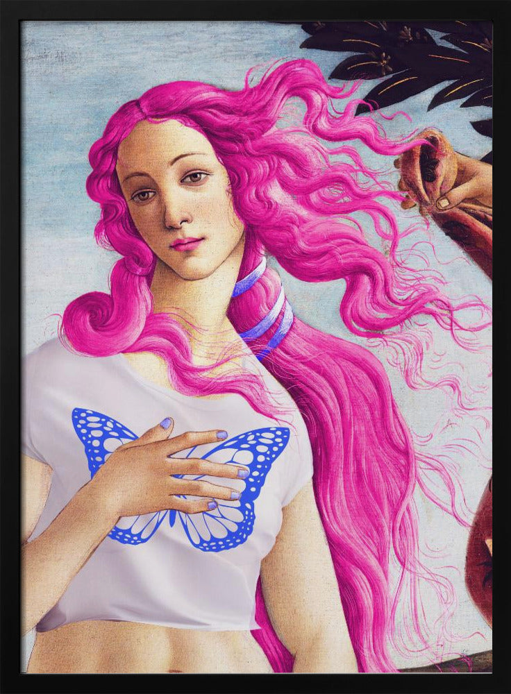 A Figure with Vibrant Pink Hair | Poster