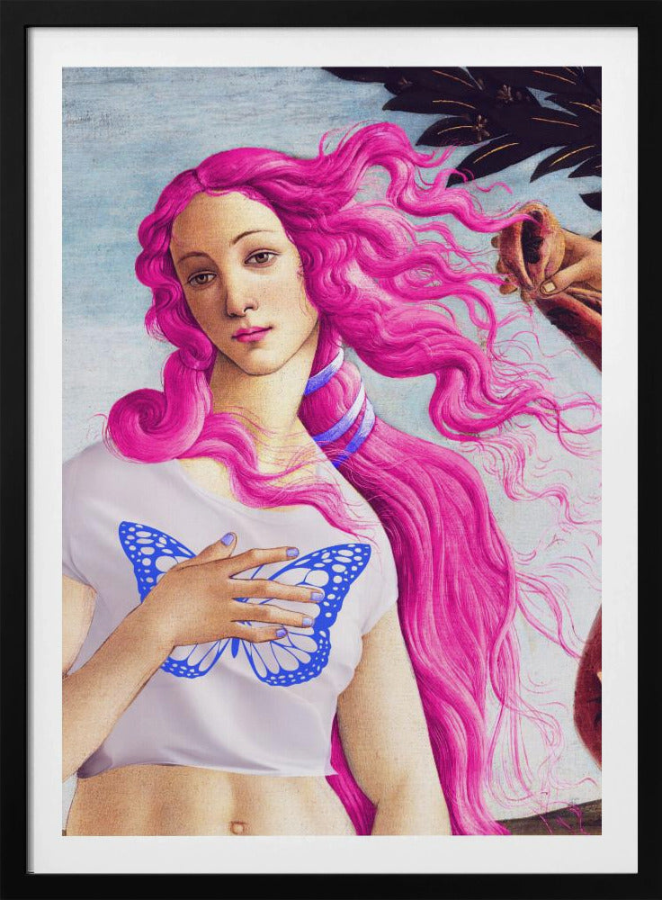 A Figure with Vibrant Pink Hair | Poster