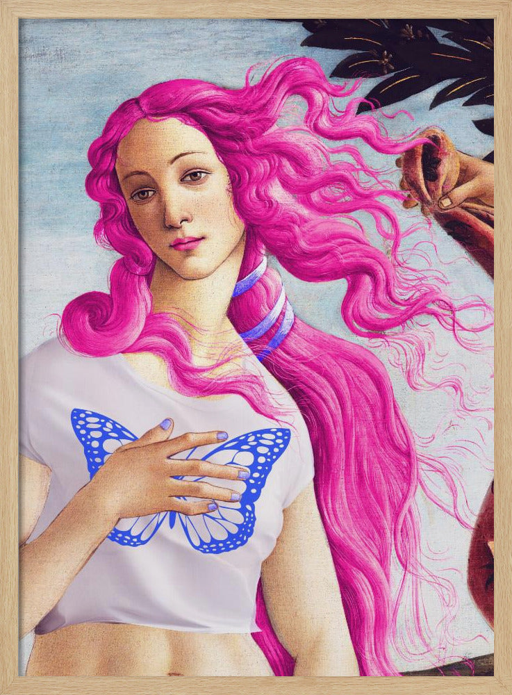 A Figure with Vibrant Pink Hair | Poster