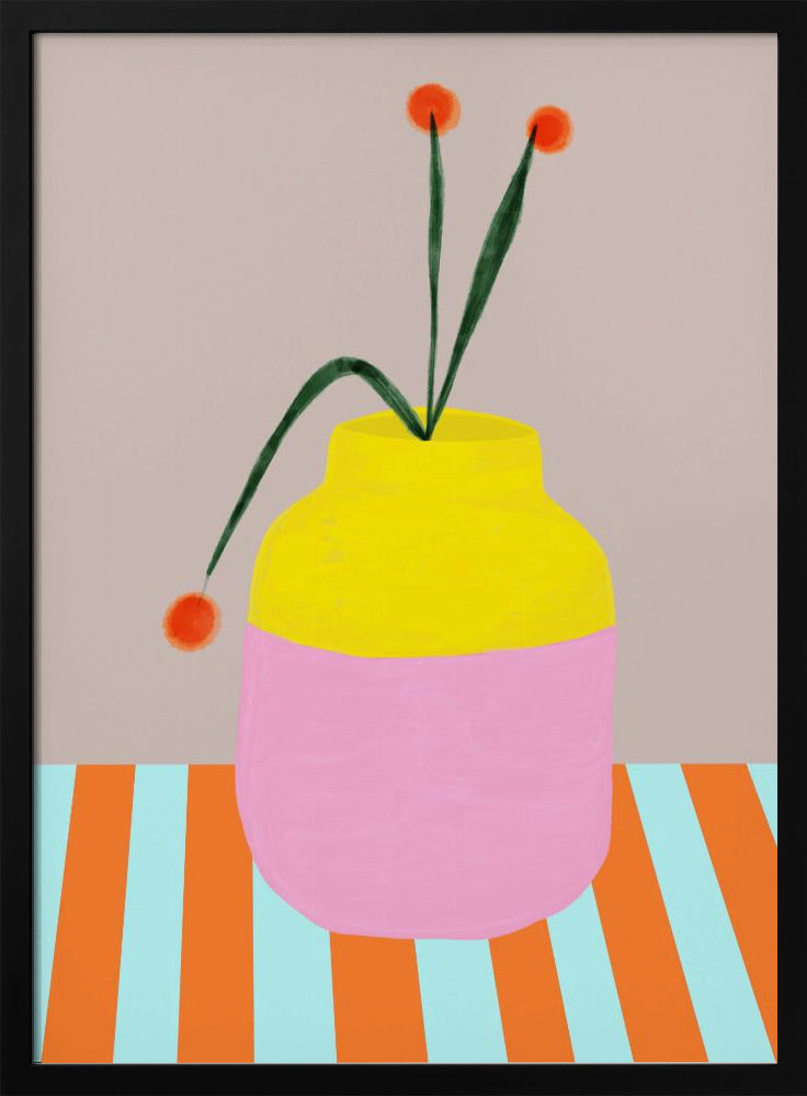 Gedurfde vaasbloemen | Poster