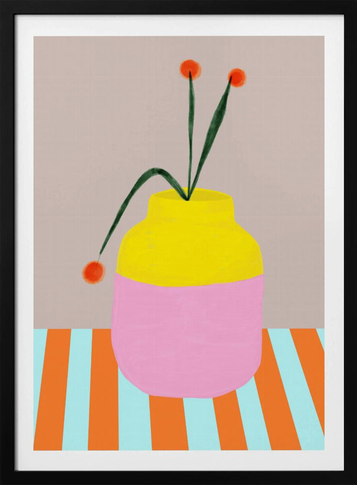 Gedurfde vaasbloemen | Poster