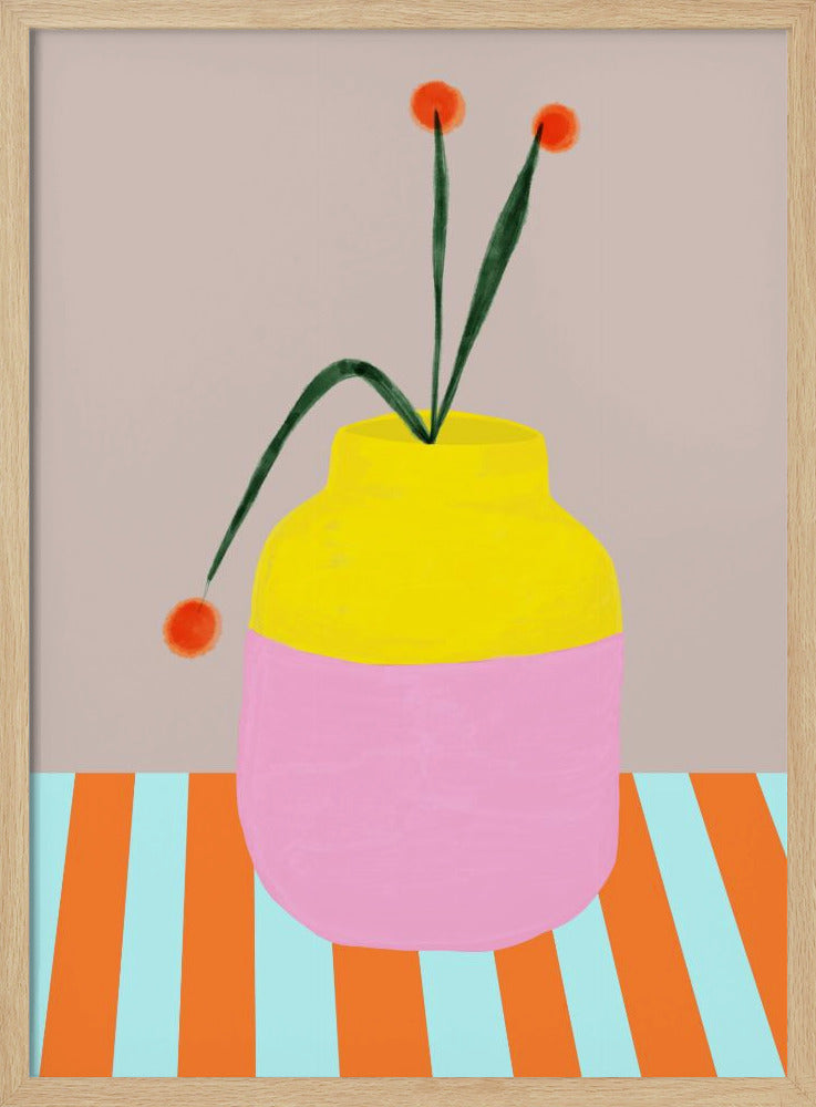 Gedurfde vaasbloemen | Poster