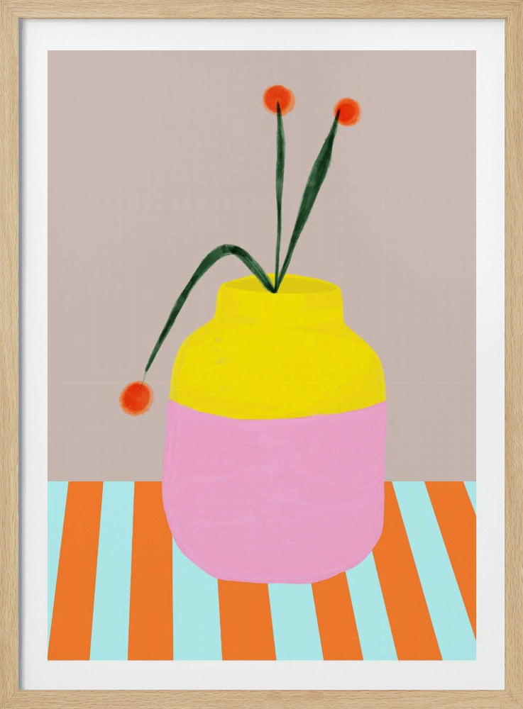 Gedurfde vaasbloemen | Poster