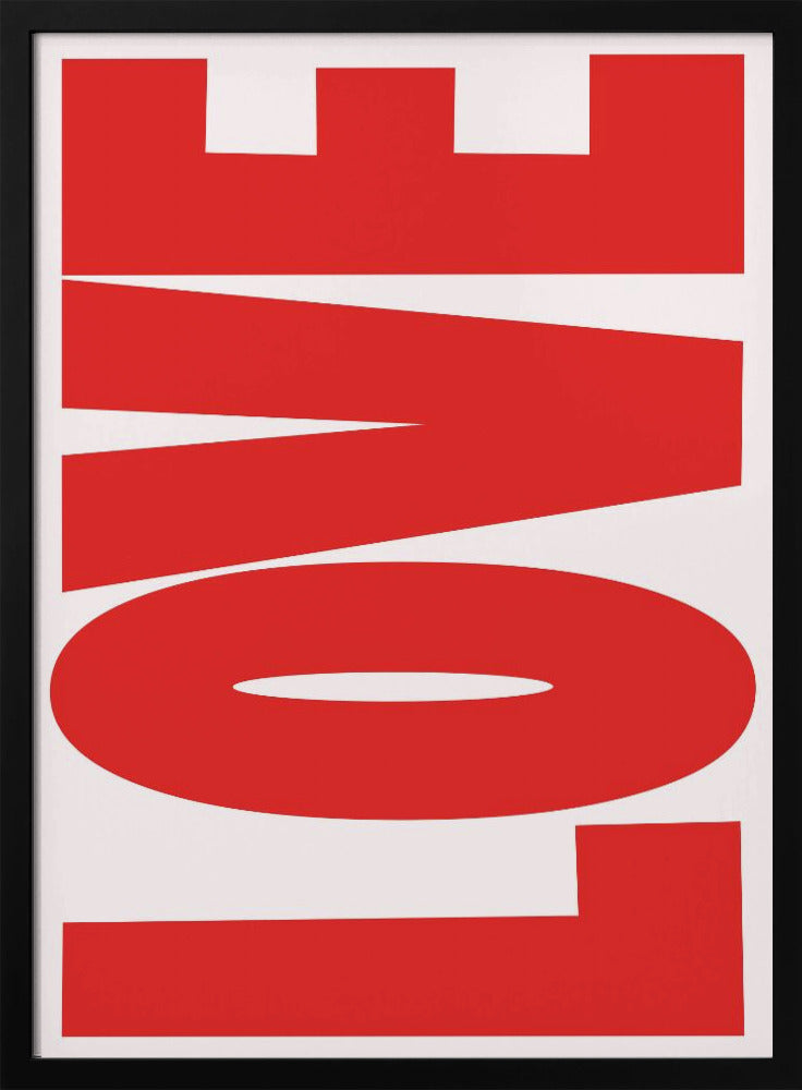 Vetgedrukte rode boodschap | Poster